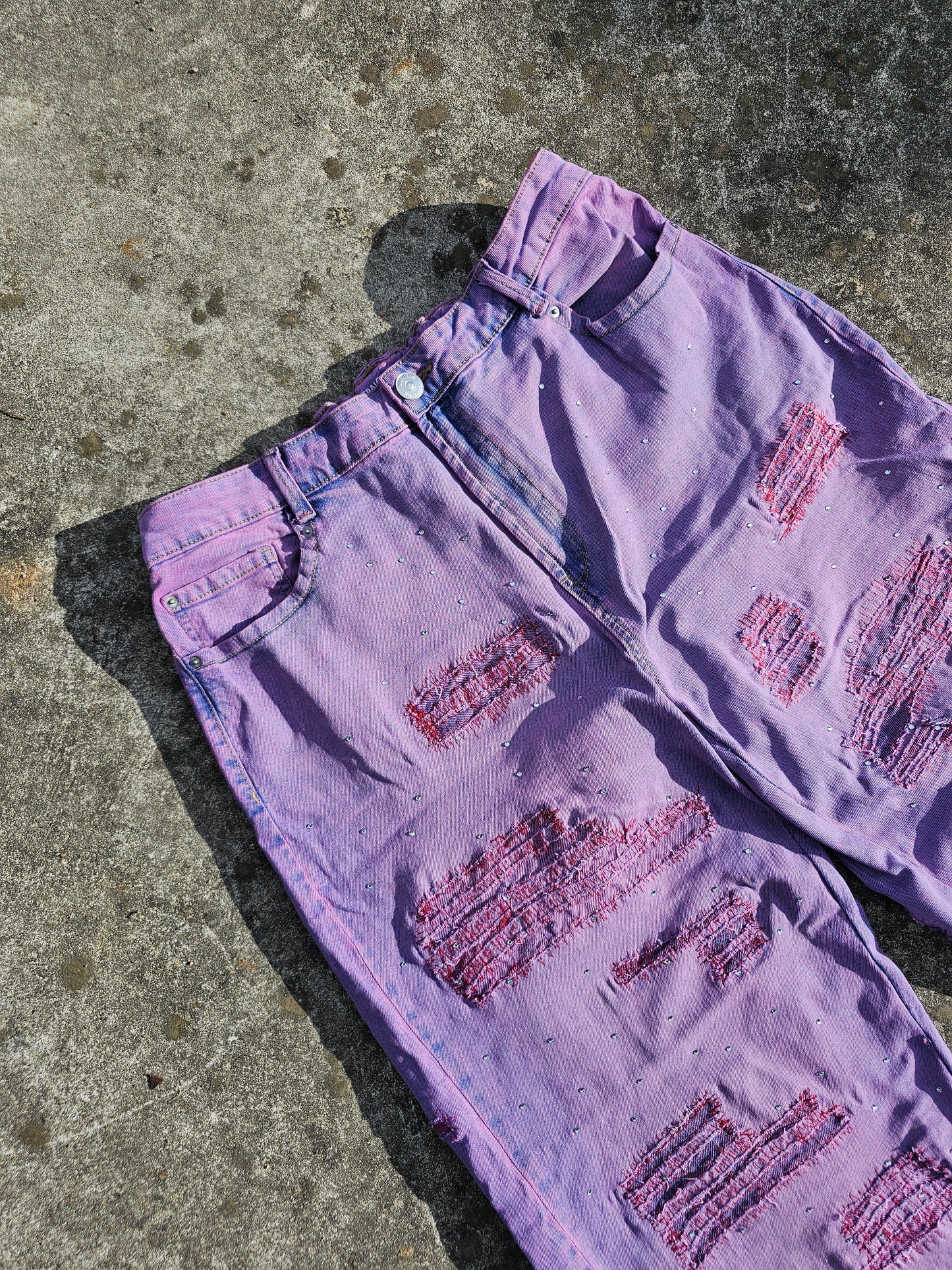 repair purple pants