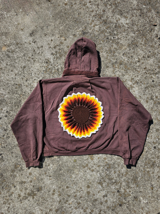 Flower crop hoodie